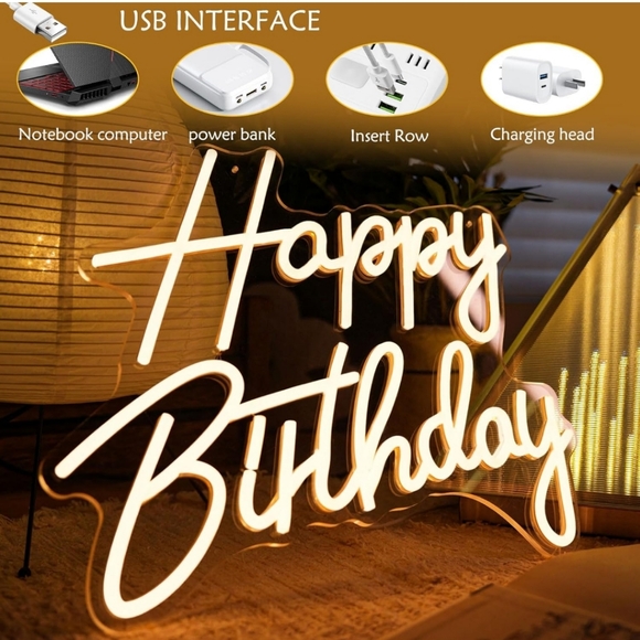 Happy Birthday‎ LED Sign - Picture 2 of 5